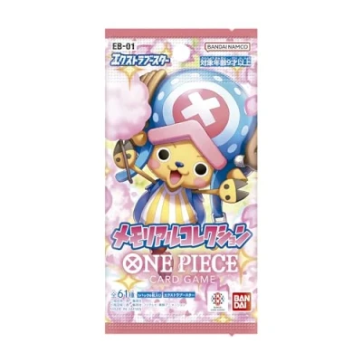 Immagine di Bandai Gioco di carte One Piece Extra Booster, collezione commemorativa, EB 01, confezione da 24, versione giapponese