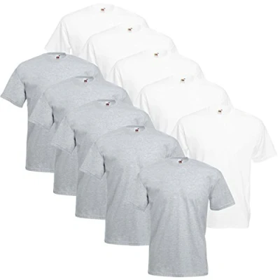 Immagine di Fruit of the Loom T shirt da uomo, modello originale a T, in confezione 10 o 5 pezzi, L