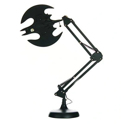 Immagine di Paladone Pp5055Bm Lampada da Tavolo Flessibile Bdp a Forma di Pipistrello, Ideale per Ufficio e Casa, Materiali Ecologici, Colore Nero, 24 X 14 36 Cm