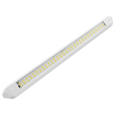 Immagine di Dream Lighting Tubo a LED Veranda 12v Lampada Camper Esterno IP66 Alluminio Verniciato Conchiglia d&#039;argento 550MM