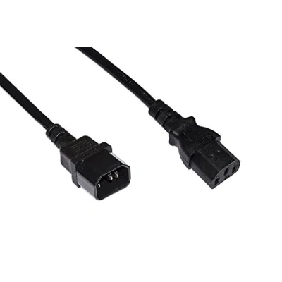 Immagine di Link LKIEC100 Cavo Alimentazione Prolunga Maschio/Femmina IEC C13/C14, 10 mt, Nero