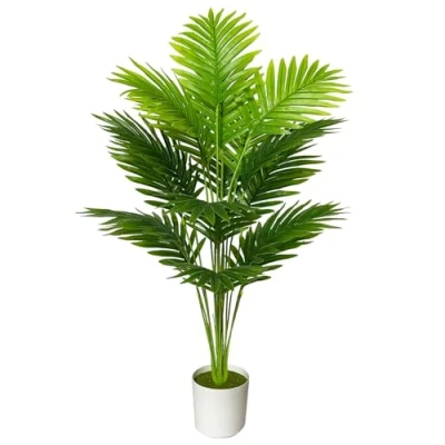 Immagine di AIVORIUY Pianta Artificiale Grandi Piante Finta da Interno Esterno, Alberi Finte in Plastica Vaso Decorativa per Soggiorno Camera Letto Cucina Balcone Ufficio Casa (80cm Verde Palma)