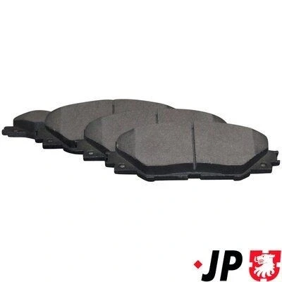 Immagine di JP GROUP 4863601410 Kit pastiglie freno Assale anteriore Non predisposto per contatto segnalazione usura TOYOTA: RAV4 III SUV, Yaris Hatchback