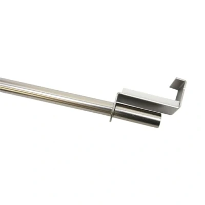 Immagine di Gardinia 2624 Asta per tenda estensibile in metallo, Ø 9 mm, lunghezza min max 60 90 cm, colore: Titanio