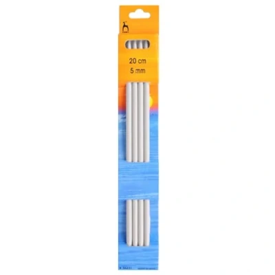 Immagine di Pony Ferri da Maglia a Doppia estremità, Alluminio, Multicolore, 5 mm, 4 unità