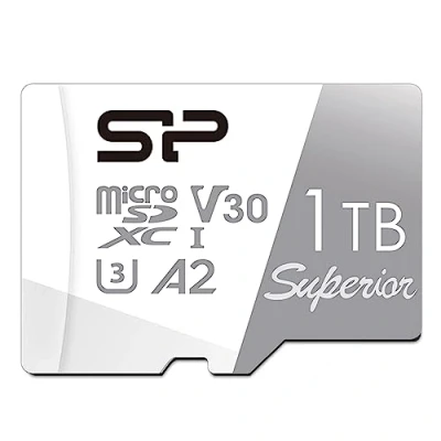 Immagine di Silicon Power 1TB Superior Micro SDXC UHS I (U3), V30 4K A2,High Speed MicroSD Card with Adapter, NOT for Gaming Handheld Devices