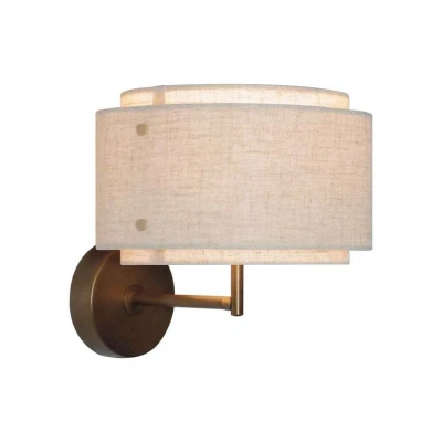 Immagine di DFTP by Nordlux Applique Takai con doppio paralume di tessuto