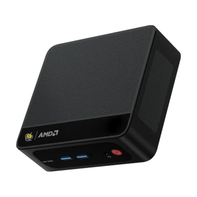 Immagine di Beelink SER5 MAX Mini PC, AMD Ryzen 7 5800H con 8 core e 16 thread fino a 4,4GHz, 16GB di RAM 500GB SSD, schermo 4K 60Hz supporto per 3 schermi (HDMI/DP/Type C), BT5.2, Wi Fi6