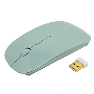 Immagine di APM Mouse Mint Wireless 2.4 GHz, Colore Pastello, Ricevitore USB, Ambidestro, DPI Regolabili 800/1200/1600, Batterie incluse, Compatibile con PC Mac Laptop