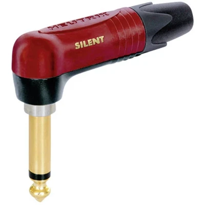 Immagine di Neutrik NP2RX AU SILENT Jack 6.35 mm Spina angolata Numero Poli (num): 2 Mono Rosso 1 pz.