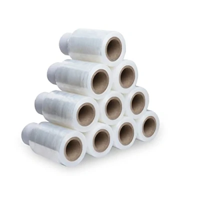 Immagine di V1 Trade Mini pellicola elastica trasparente, 20 rotoli di estensibile, avvolgente, 150 metri lunghezza e 10 cm larghezza, materiale da imballaggio, per mobili