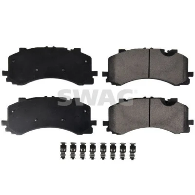 Immagine di SWAG 33 10 7652 Kit pastiglie freno Assale anteriore Predisposto per contatto segnalazione usura con morsetti AUDI: A6 C8 Avant, Q7, Q8