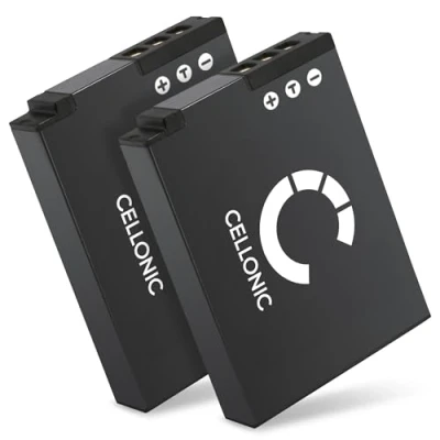Immagine di CELLONIC 2X Batteria EN EL12 Compatibile con Nikon A900 W300 A1000 S9900 S9700 S9500 S9300 S9100 S8200 S6300 S6200 S31 AW130 1100mAh 3.6V 3.7V