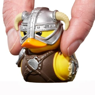 Immagine di TUBBZ Mini Dovakhiin Statuetta da collezione in vinile a forma di anatra, prodotto ufficiale Skyrim Fantasy PC e videogiochi