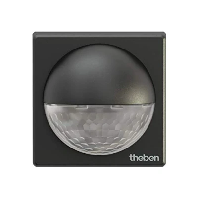 Immagine di Theben 1010201 theLuxa R180 BK Rilevatore di movimento passivo a infrarossi nero Copertura angolare 180 per esterno