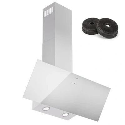 Immagine di Klarstein Cappa Aspirante a Incasso 90cm, Cucina con Filtro, in Alluminio Lavabile Lavastoviglie, Flusso d&#039;Aria 305m3/h, LED, Filtrante Touch Control