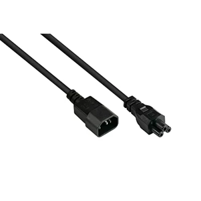 Immagine di Good Connections P1405 S020 Prolunga per elettrodomestici a freddo, 2 m, C14 (dritto) C5 (dritto), 0,75 mm², colore: Nero