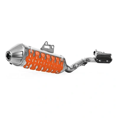 Immagine di POLISPORT 8484100002 ARMADILLO EXTREME Protezione silenziatore universale da 30 cm in acciaio inossidabile ed elastomero leggero, resistente alle alte temperature e agli urti colore arancio