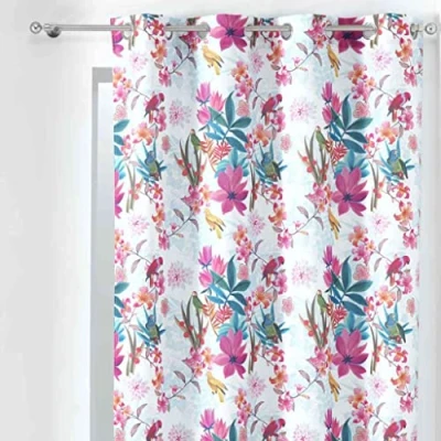 Immagine di Douceur d&#039;Intérieur Tenda, Exotic Paradise Bianco, 140 x 260 cm