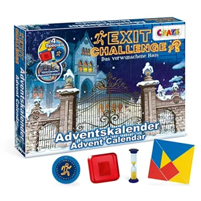 Immagine di CRAZE 24720 Premium Advent Calendario dell’Avvento 2020 Exit Challenge Escape Game, Multicolore, (Tedesco)