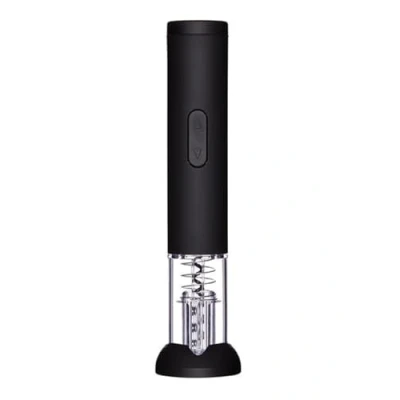 Immagine di BarCraft Cavatappi Elettrico con Tagliacapsule, Nero, 26,5 x 4,5 cm
