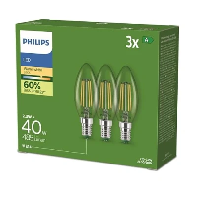 Immagine di LED CLA 40W B35 E14 2700K CL UE 3CT/4 EC