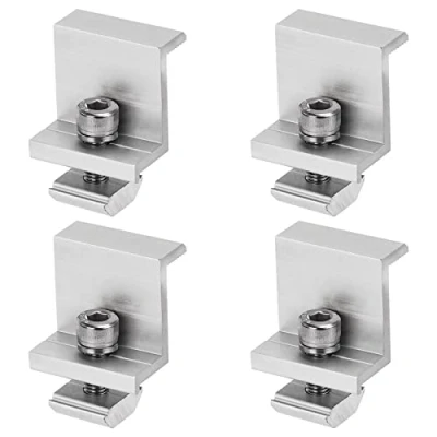 Immagine di Supporti per Pannello Solare Staffe Montaggio 35mm Fissaggio Pannelli Solari in Alluminio Camper Barca Tetti con Dadi e Viti 4 Pezzi