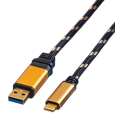 Immagine di Roline Cavo USB 3.2 Gen1 (USB 3.0) Spina A, C® 0.50 m Multicolore Schermato 11.02.9012