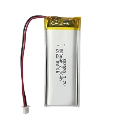 Immagine di Batteria Polimeri di litio 3.7V 800mAh 802050 Lipo Ricaricabile Ricambio ioni con PH2.0 2P connettore per accessorio aereo Drone RC