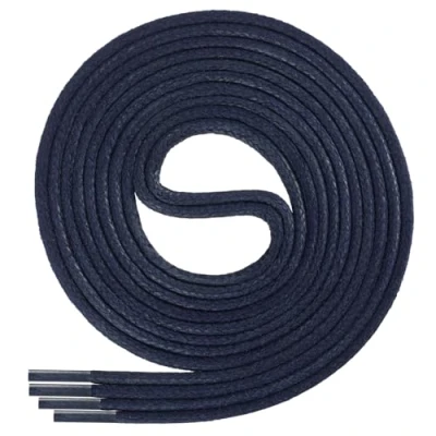 Immagine di Di Ficchiano Lacci rotondi cerati blu scuro, lacci, diametro 2 4 mm, per scarpe da lavoro, e in pelle, colore: navy, lunghezza: 130 cm