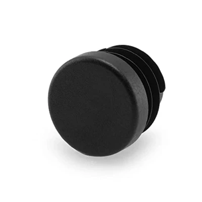 Immagine di Gleitgut 4 tappi lamellari rotondi per tubi, ampia scelta, sedie, diametro interno del tubo da 13,7 a 15,3 mm, colore nero