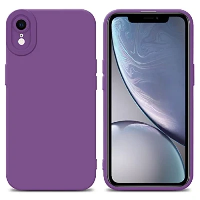 Immagine di Cadorabo Custodia compatibile con Apple iPhone XR in FLUID VIOLA OPACO Coperchio protettivo silicone TPU flessibile
