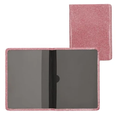 Immagine di kwmobile Custodia in Pelle PU per Libretto Circolazione Auto Cover Portalibretto con Scomparti Tessere Patente Foderina Porta Documenti rosa