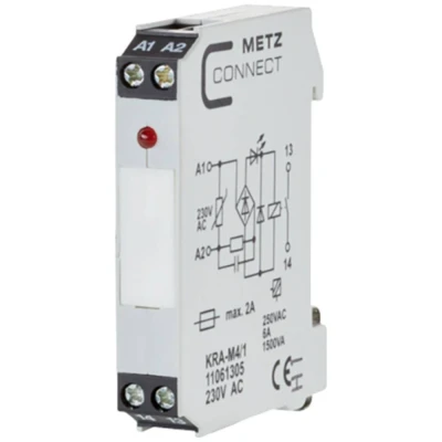 Immagine di Modulo daccoppiamento; 230 V/AC (max) 1 NA Metz Connect 11061305 pz.