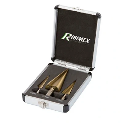 Immagine di RIBIMEX PRFEX3/VB Set 3 punte a scalini in valigetta, Pezzi