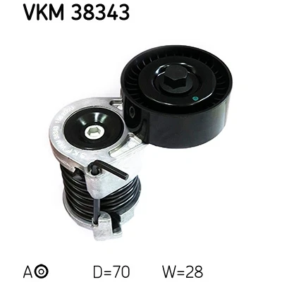 Immagine di SKF VKM 38343 Rullo Tendicinghia con materiale di fissaggio BMW: 3 Coupe, Sedan, 1 Hatchback