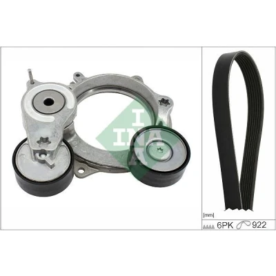 Immagine di INA 529 0574 10 Kit cinghie Poly V Controllare corsa libera generatore ed ev. sostituire AUDI: A4 B9 Avant, Q5, Sedan