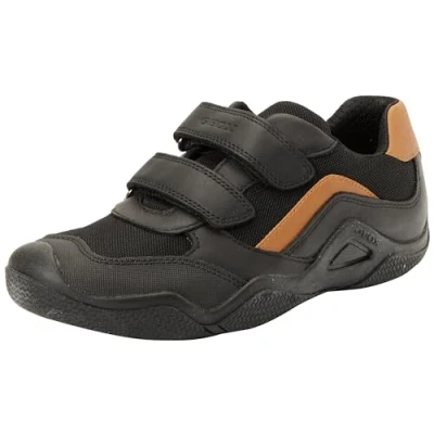 Immagine di Geox Jr Wader C, Scarpe da Ginnastica, Nero/Marrone, 26 EU