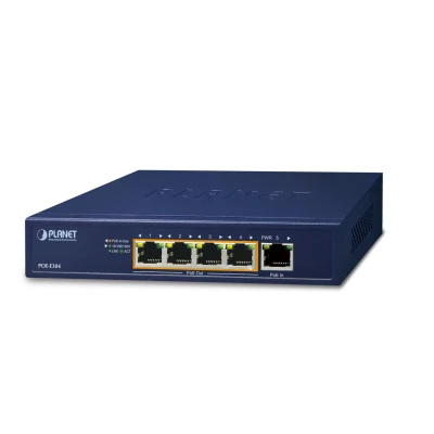 Immagine di Planet POE E304 moltiplicatore di rete Network transmitter &amp; receiver 10,100,1000 Mbit/s Black