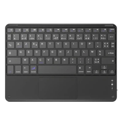 Immagine di Blackview Tastiera wireless (AZERTY, Bluetooth, compatibile con Windows, iOS e Android) nero