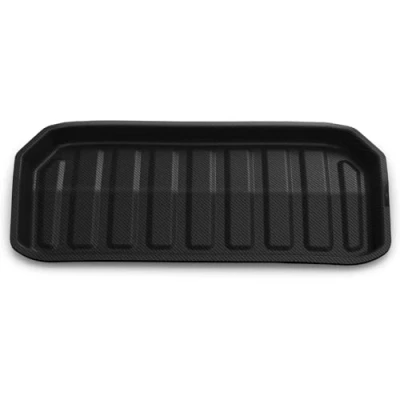 Immagine di Spigen Tesla Model Y Tappetino per Bagagliaio Anteriore, Materiale XPE la Protezione Interna, Finitura Impermeabile Accessori Carbonio Edizione