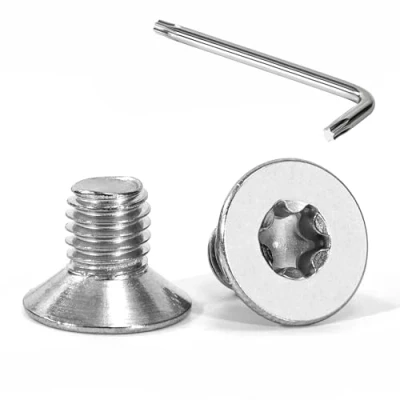 Immagine di Tunejoy Viti a Testa Svasata M8 x 12 mm Vite Torx Bullone Macchina in Acciaio Inox A2 V2A Piatta con Chiavi T40 Filettatura Completa 20 pezzi