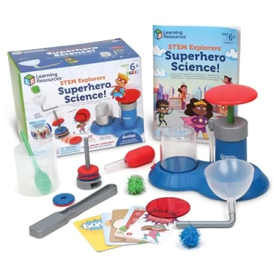 Immagine di Learning Resources STEM Explorers Superhero Science, Kit Scientifico Bambini di 6 Anni, Include 10 esperimenti, Multicolore, LER9310