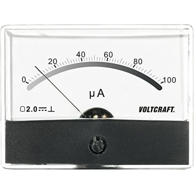 Immagine di VOLTCRAFT AM 86X65/100µA tester da pannello per temperatura 86X65/100µA/DC 100 µA bobina rotante