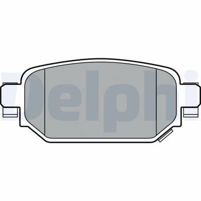 Immagine di DELPHI LP3393 Kit pastiglie freno con segnalatore acustico usura lamierino anticigolío senza accessori MAZDA: CX 3, 3 Hatchback, Sedan