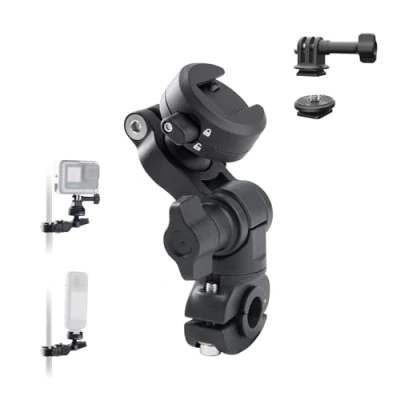 Immagine di PGYTECH CapLock Supporto per specchietto retrovisore, in lega di alluminio Insta360, testa sferica a 360 con vite da 1/4&quot; GoPro, DJI Osmo Pocket/Action, AKASO e altri accessori