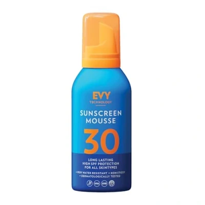Immagine di EVY Sport Protezione solare Mousse SPF 30 estremamente resistente al sudore e all&#039;acqua, crema idratante a lunga durata