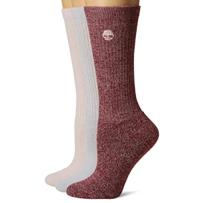 Immagine di Timberland Ladies 3 Pair Pack Ribbed FC Boot Socks One Size