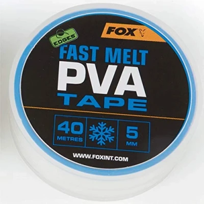 Immagine di Fox Edges Fast Melt PVA Tape 5 mm 40 m nastro solubile in acqua per riempire sacchetti PVA, rete di alimentazione l&#039;alimentazione