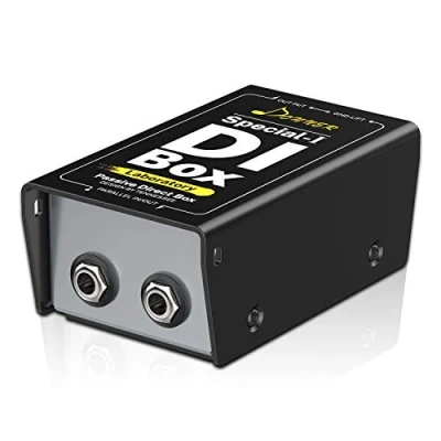 Immagine di Donner Professionale di Box Passivo ad Alte Prestazioni Eliminatore Ronzio Strumento da 1/4&quot; Direct su XLR Bilanciato e Sbilanciato (Special Ⅰ)